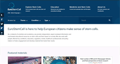 Desktop Screenshot of eurostemcell.org